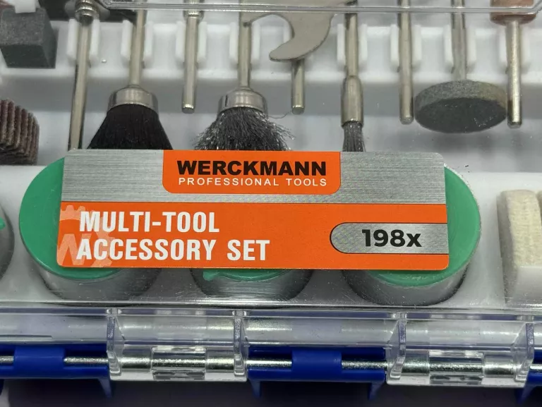AKCESORIA DO MINI SZLIFIEREK WERCKMANN 2574879 198 ELEMENTÓW W ORGANIZERZE