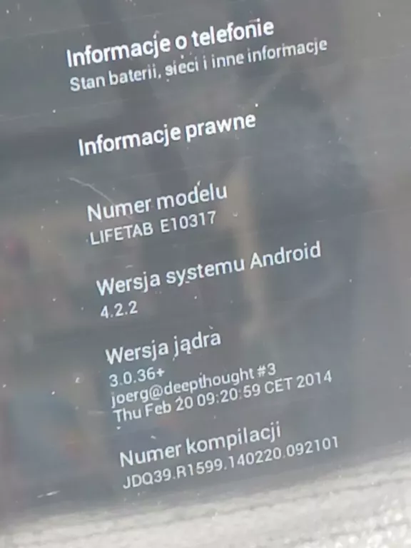 TABLET LIFETAB E10320 16 GB ANDR 4,2,2 + ŁAD
