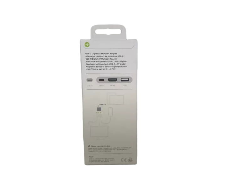 APPLE PRZEJŚCIÓWKA MULTIPORT USB-C NA AV - HDMI USB (MW5M3ZM/A)