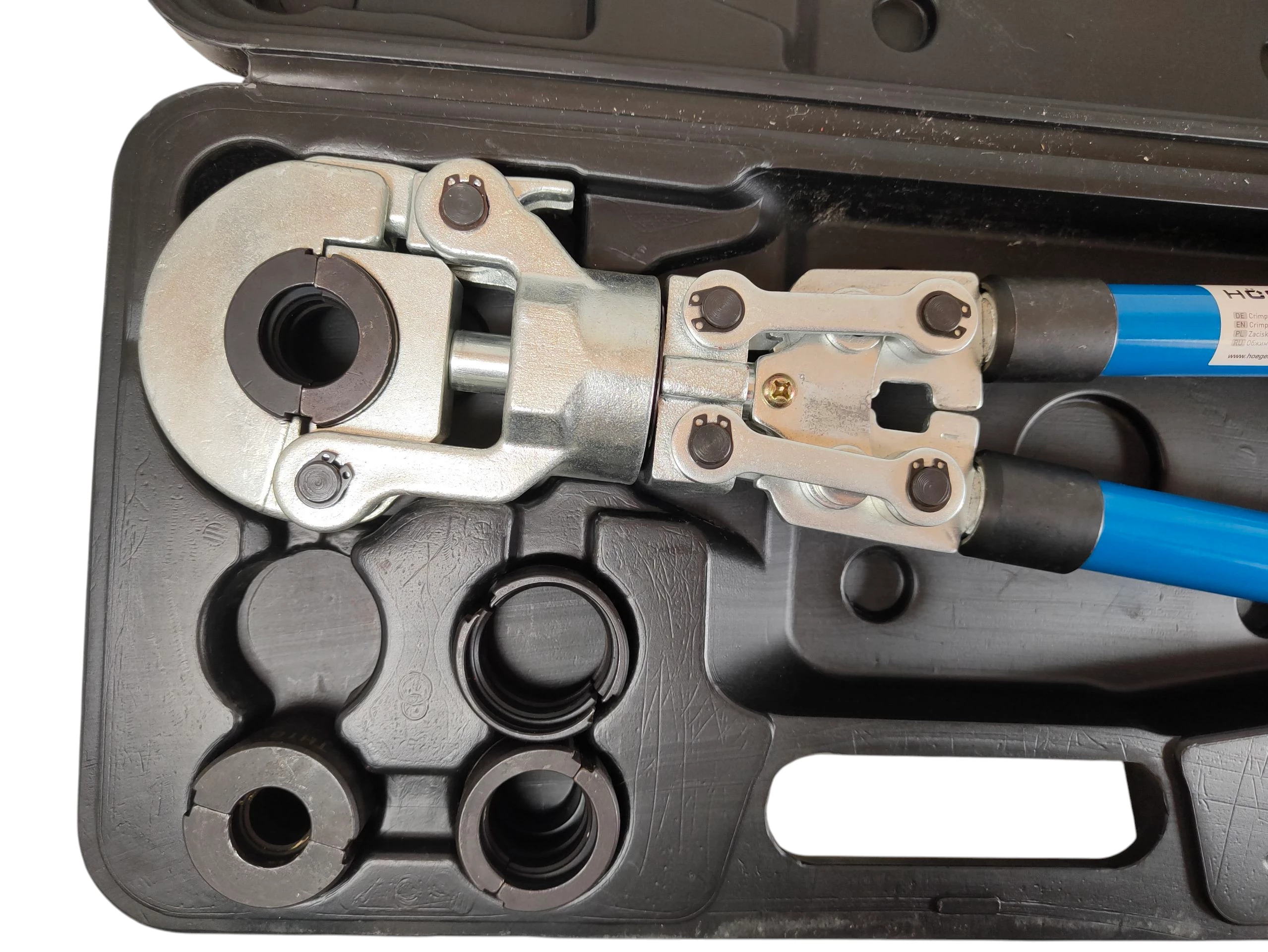 hogert-zaciskarka-zlaczek-rur-pex-walizka-matryce-ht1p645-stan-11323-2