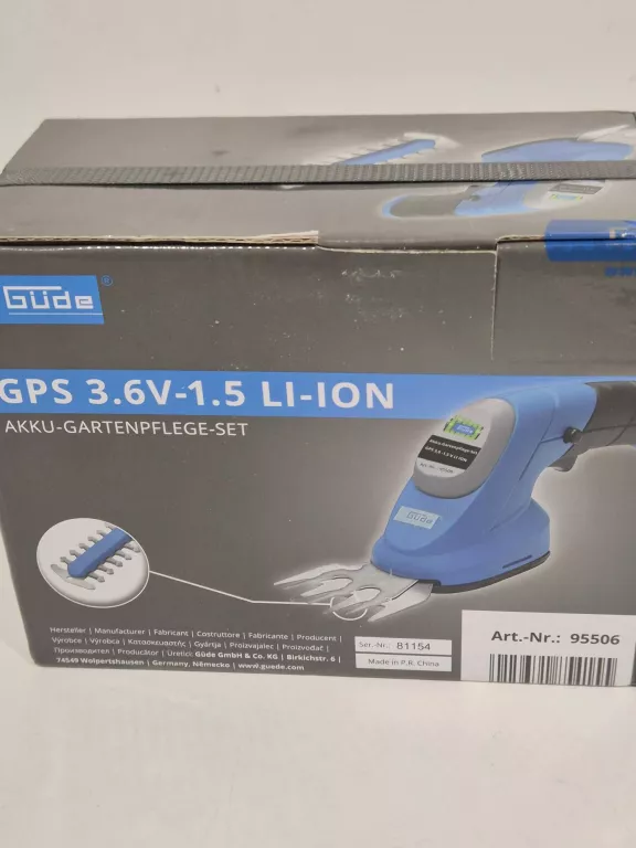 NOŻYCE AKUMULATOROWE GUDE GPS 3.6 V - 1.5 LI-ION