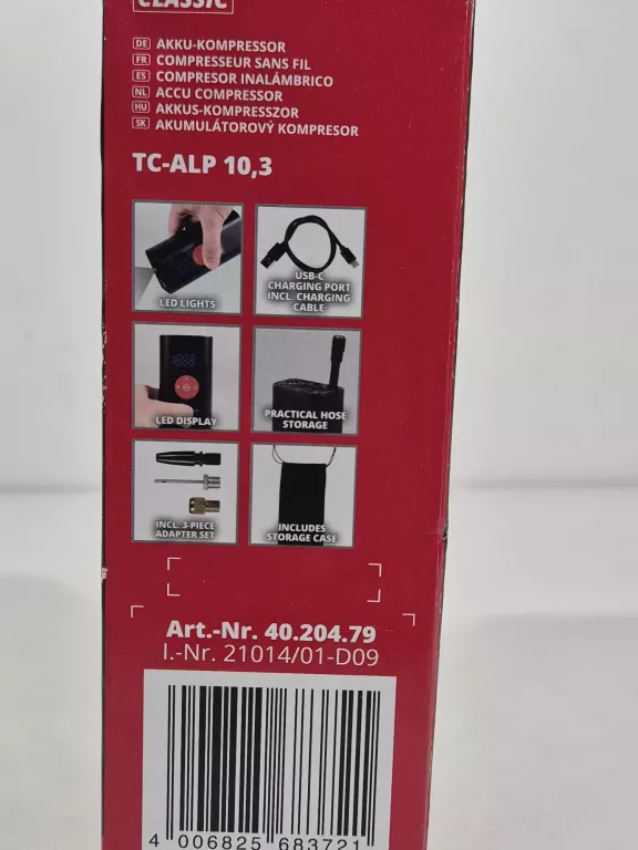 KOMPRESOR EINHELL TC-ALP 10.3 BEZPRZEWODOWY