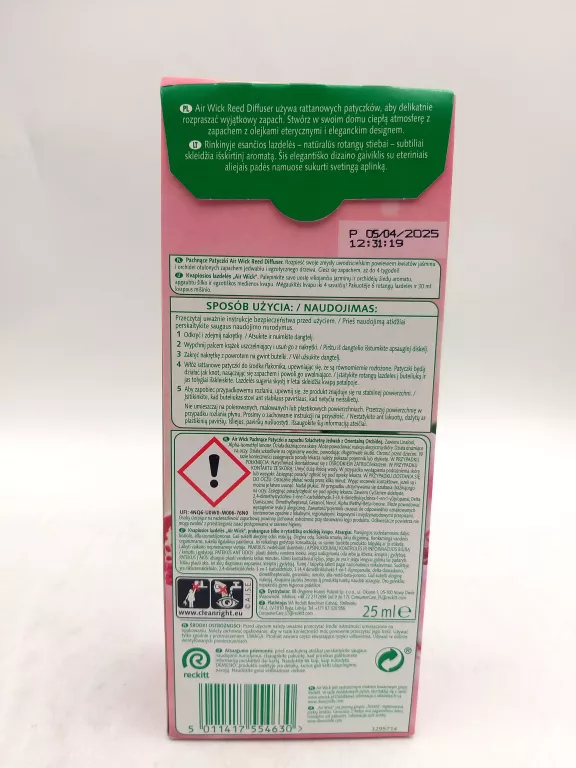 AIR WICK PACHNĄCE PATYCZKI JEDWAB Z ORCHIDEĄ 25ML #IGŁA