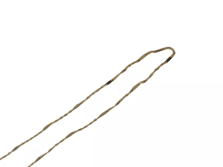 PIĘKNY ZŁOTY ŁAŃCUSZEK 585 0,88G 47CM