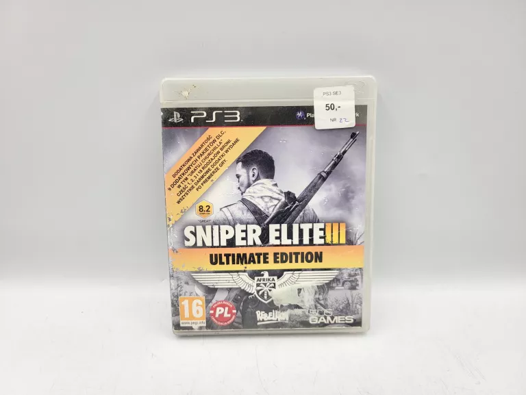 GRA SNIPER ELITE III 3 AFRIKA ULTIMATE EDITION PLAYSTATION 3 (PS3)
