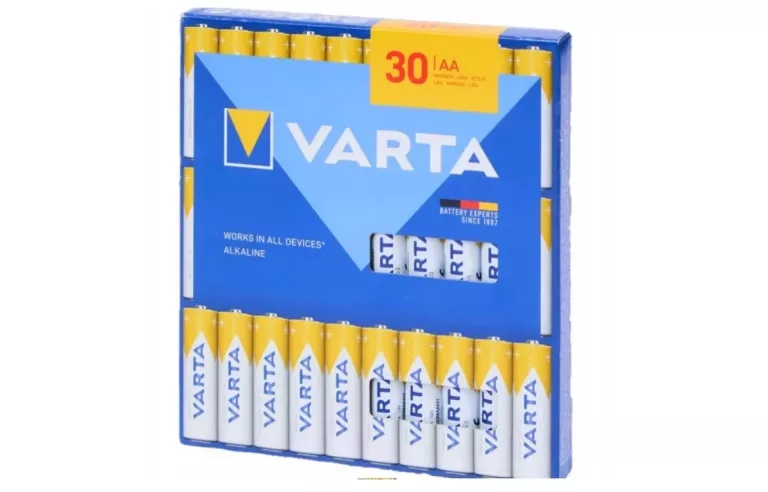 BATERIE ALKALICZNE VARTA AA 30 SZT/ FABRYCZNIE ZAPAKOWANE!