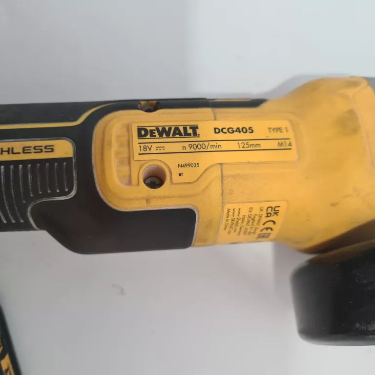 SZLIFIERKA DEWALT DCG405 + AKU 1,5AH