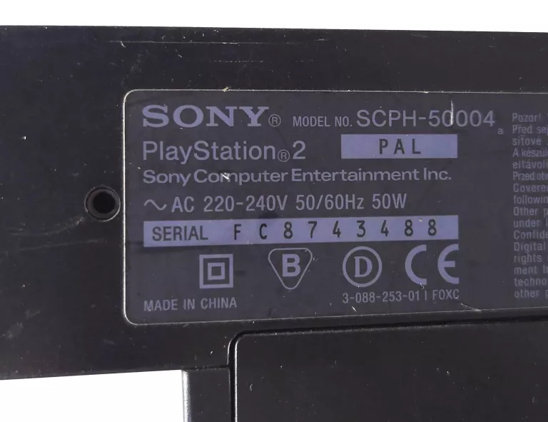 KONSOLA PS2 FAT SCPH-50004