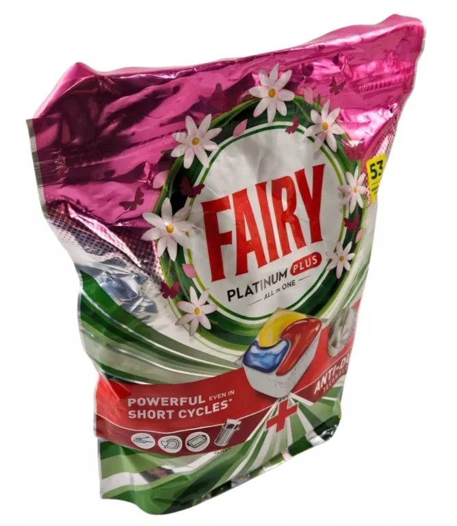FAIRY PLATINUM PLUS KAPSUŁKI DO ZMYWARKI LEMON - 53 SZT