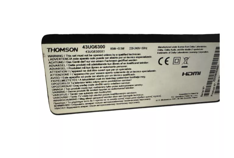 TELEWIZOR THOMSON 43UG6300! OKAZJA !
