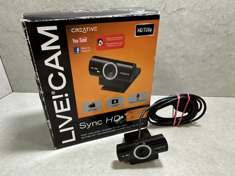 KAMERA INTERNETOWA CREATIVE VF0770 LIVE! CAM SYNC HD 720P