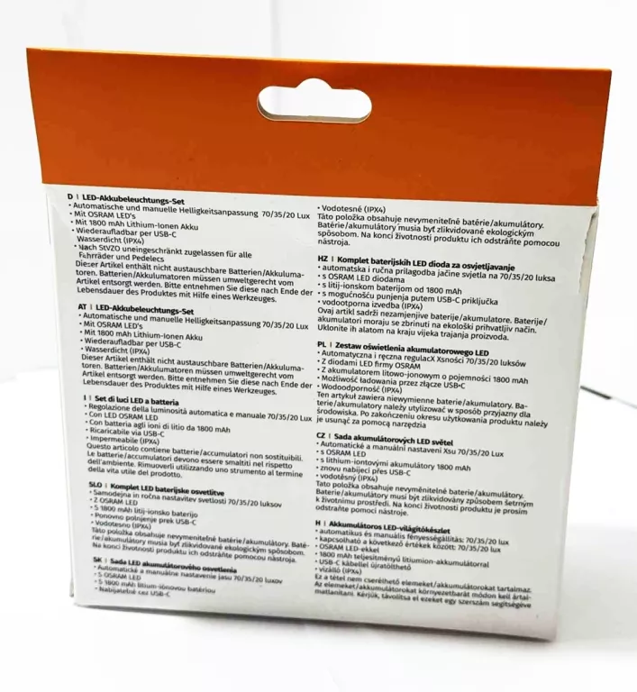 LAMPKA DO ROWERU PROPHETE 8840