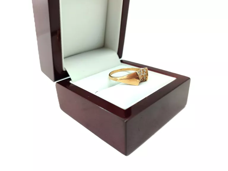 ŚLICZNY ZŁOTY PIERŚCIONEK P585 14K R19 3,49G