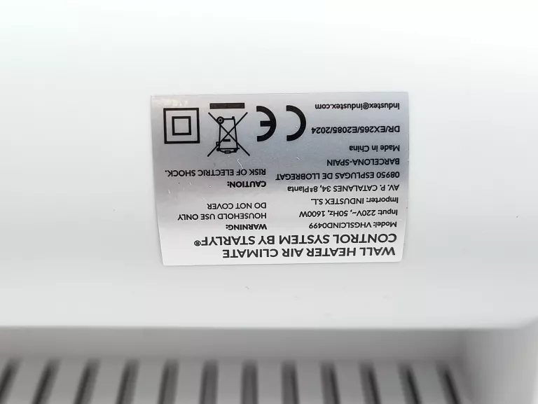 KLIMATYZATOR ŚCIENNY KURTYNA POWIETRZNA + PILOT