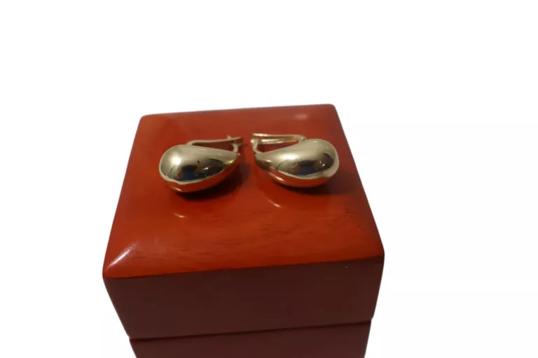 WSPANIAŁE ZŁOTE KOLCZYKI SOPLE 3,38G