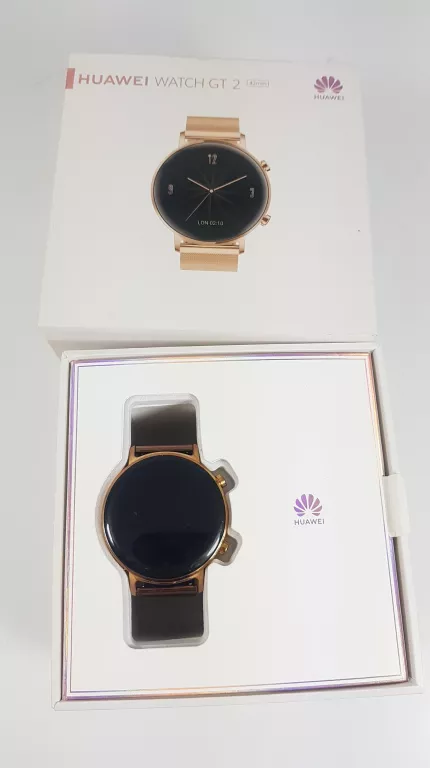 SMARTWATCH HUAWEI WATCH GT 2 ZŁOTY 42MM