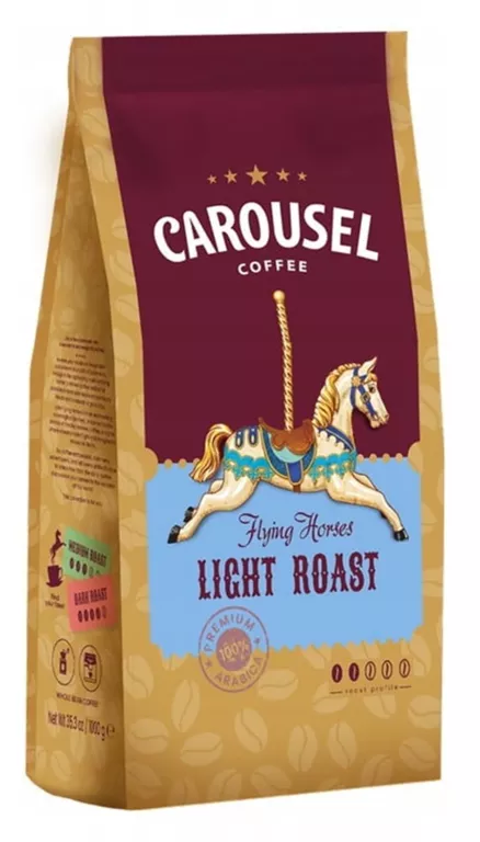 CAROUSEL KAWA ZIARNISTA MIESZANA LIGHT ROAST 1KG