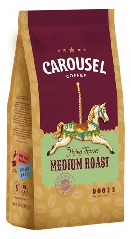 CAROUSEL FLYING HORSES MEDIUM ROAST 1KG-KAWA ZIARNISTA