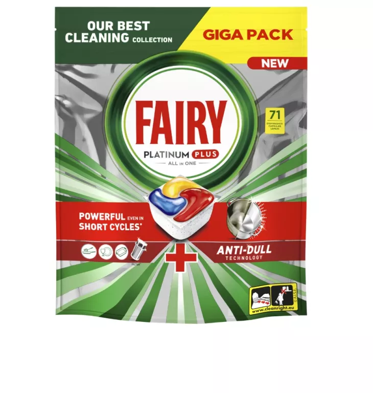 FAIRY PLATINUM PLUS ALL IN ONE KAPSUŁKI DO ZMYWARKI CYTRYNA 71 SZT. 870021