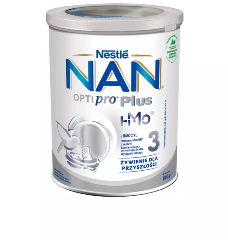 MLEKO NAN OPTIPRO PLUS 3 HMO PO 1.R.Ż 800G 7613034820686