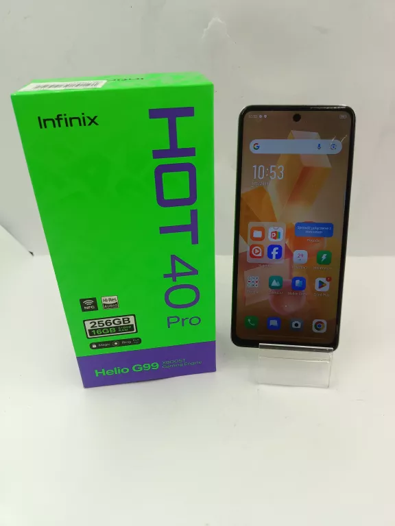 TELEFON INFINIX HOT 40 PRO 8GB/256GB KOMPLET