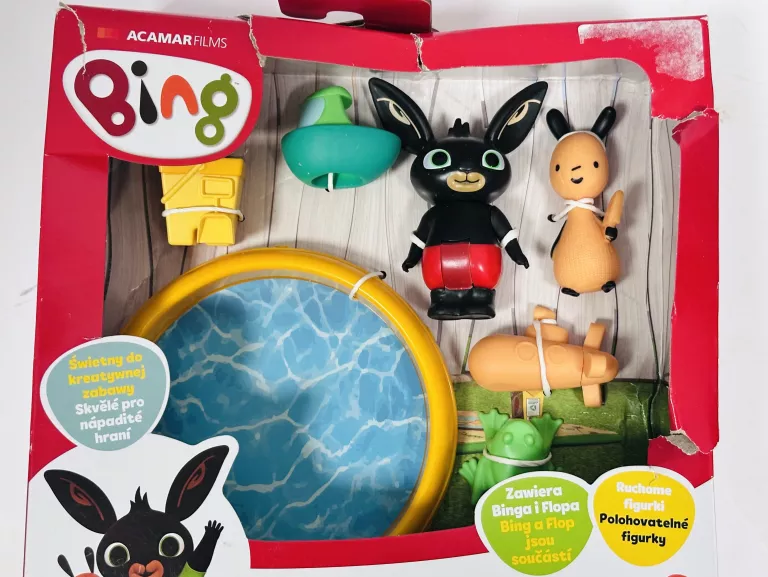 ZESTAW BING Z BASENIKIEM 2 FIGURKI FLOP+ AKCESORIA BING ZESTAW Z BASENEM