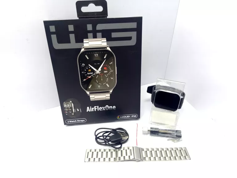 SMARTWATCH WG AIRFLEX ONE SREBRNY #JAK NOWY