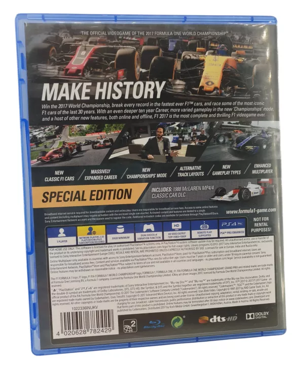 GRA PS4 F1 2017