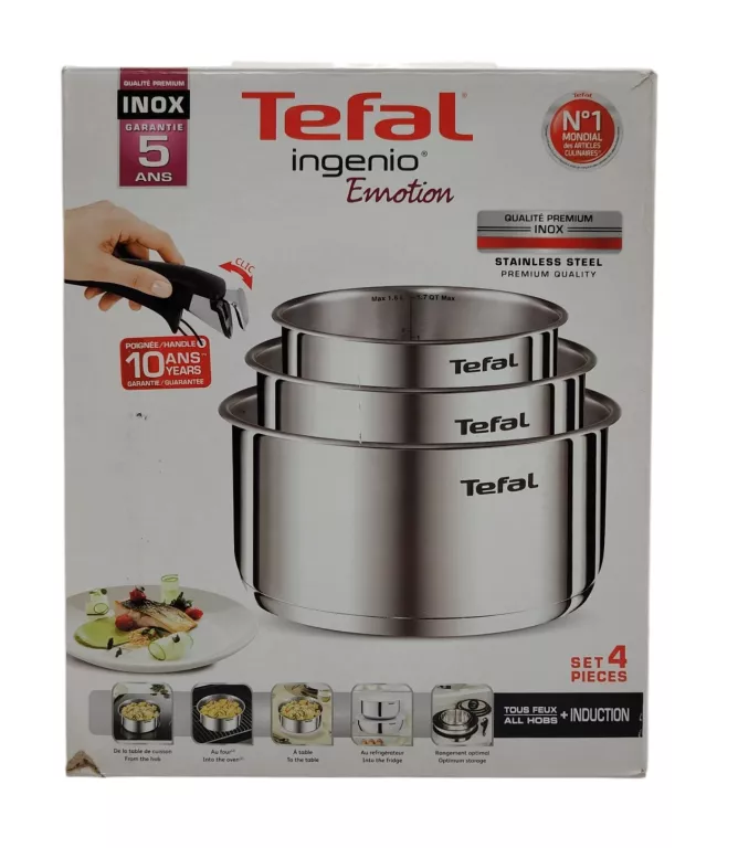 ZESTAW GARNKÓW TEFAL INGENIO EMOTION 16/18/20 CM