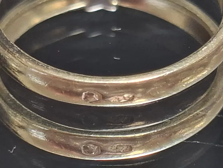 ZŁOTY PIERŚCIONEK 585 2,16G R.13 BRYLANTY 1SZT 0,12CT