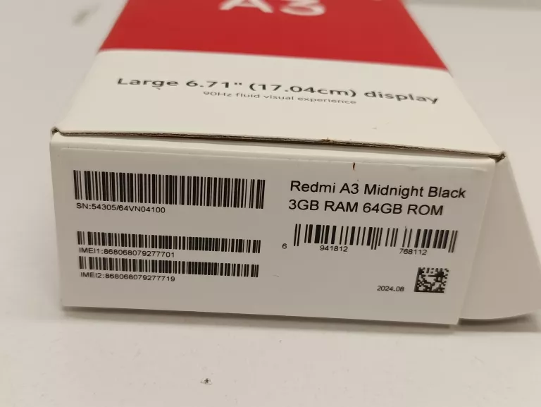 TELEFON  REDMI REDMI A3 + PUD