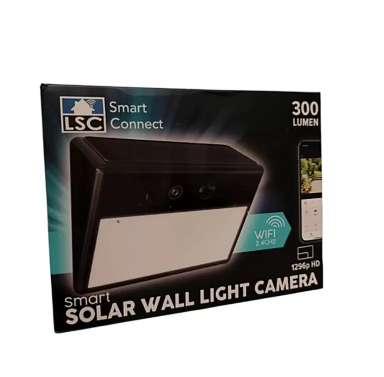 KAMERA NAŚCIENNA LSC Z LAMPĄ SOLARNĄ 300 LM 1296P HD