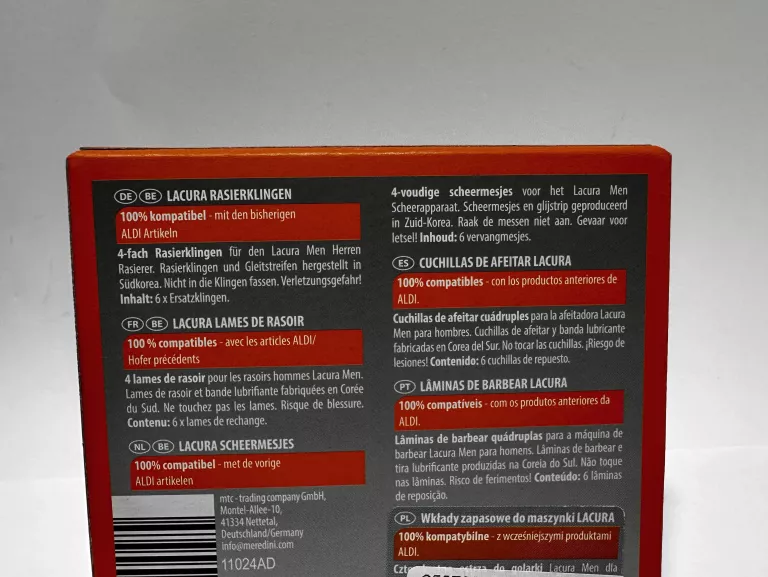 WKŁADY LACURE MEN SENSITIVE 6SZT