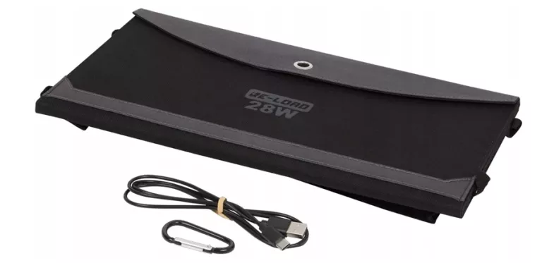 ŁADOWARKA SOLARNA SKŁADANA 28W 4600 MAH USB-A USB-C PANEL SŁONECZNY RE-LOA