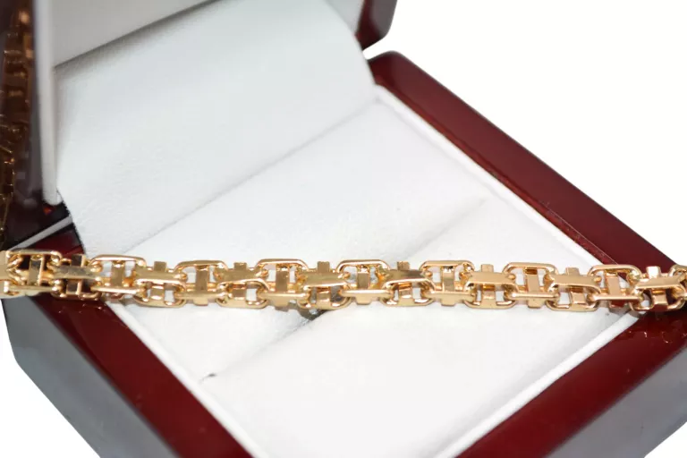 ELEGANCKA ZŁOTA 14K BRANSOLETKA PR. 585 14.20 G 20 CM