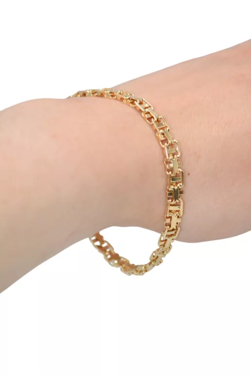 ELEGANCKA ZŁOTA 14K BRANSOLETKA PR. 585 14.20 G 20 CM
