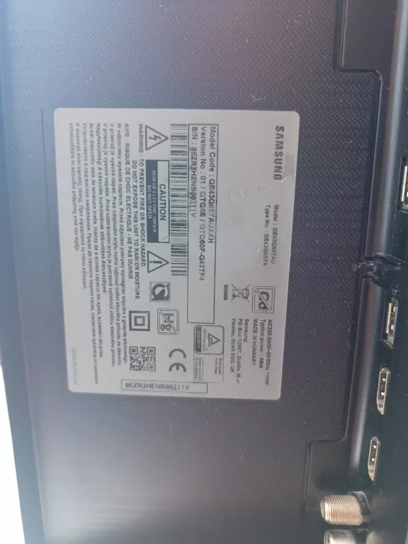 TELEWIZOR SAMSUNG QE43Q65TAU PILOT
