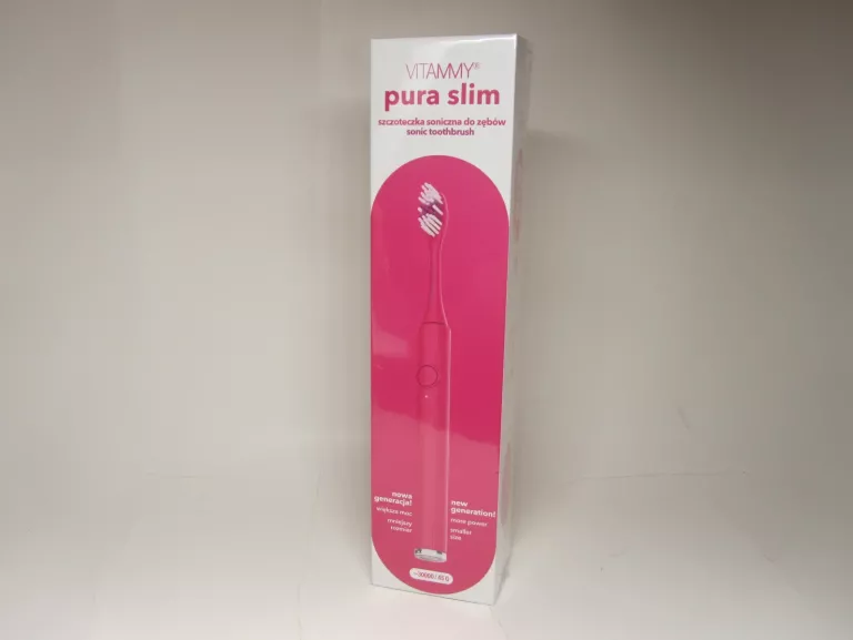 SZCZOTECZKA SONICZNA VITAMMY PURA SLIM TBB-233A-CE ZESTAW
