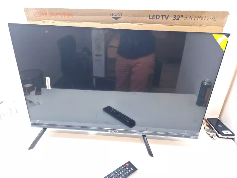 TELEWIZOR 32 CALE TV LED HD TUNER DEKODER DVBT2 HEVC USB ARC HDMI CL+ MANT