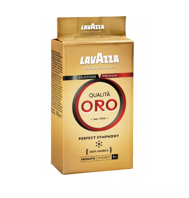 KAWA MIELONA LAVAZZA QUALITA ORO 250G KAWA PALONA100% ZIARNA ARABICA