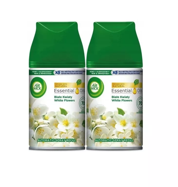 AIR WICK BIAŁE KWIATY WKŁAD/ZAPAS ODŚWIEŻACZ POWIETRZA 2 X 250ML