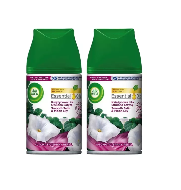 AIR WICK KSIĘŻYCOWA LILIA OTULONA SATYNĄ ZAPAS / WKŁAD 2 X 250ML