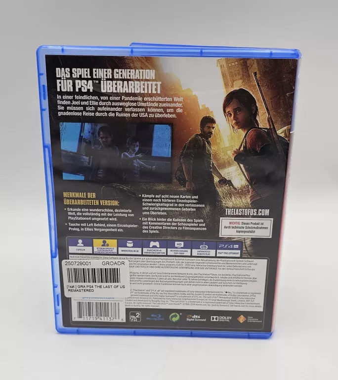 GRA PS4 THE LAST OF US REMASTERED