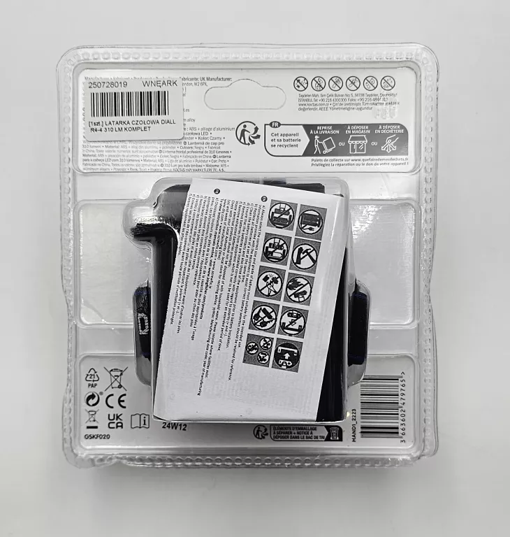 LATARKA CZOŁOWA DIALL R4-4 310 LM KOMPLET