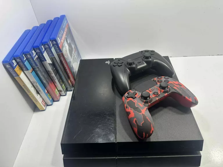 KONSOLA PS4 FAT + 2 X PAD NIE ORG + GRY