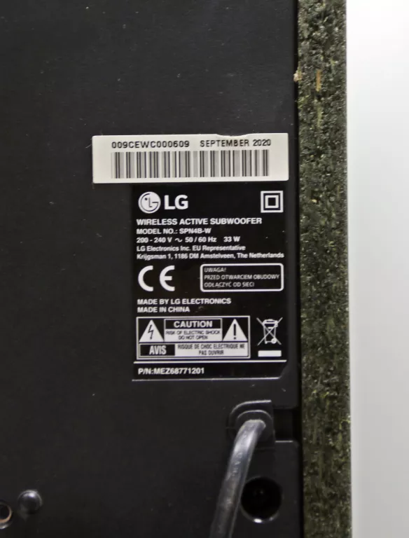 SOUNDBAR LG SPN4B