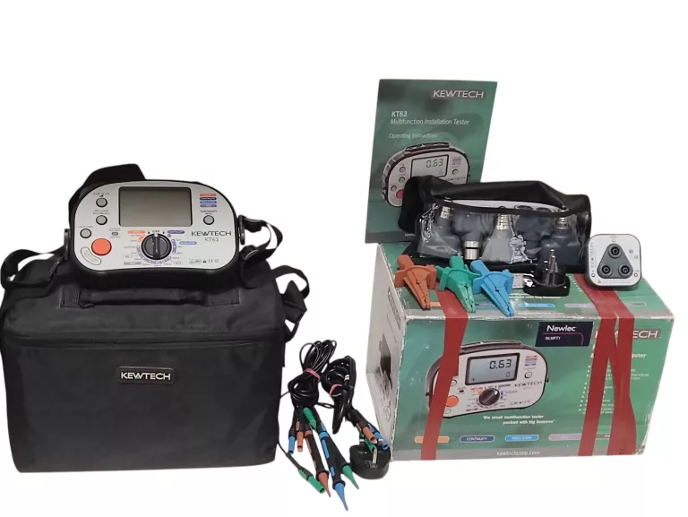 MIERNIK INSTALACJI ELEKTRYCZNYCH KEWTECH KT63 ZESTAWZOKABLOWANIEM W TORBIE