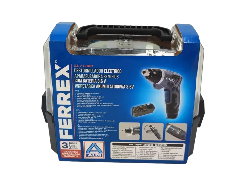 WKRĘTARKA AKUMULATOROWA 3,6V FERREX