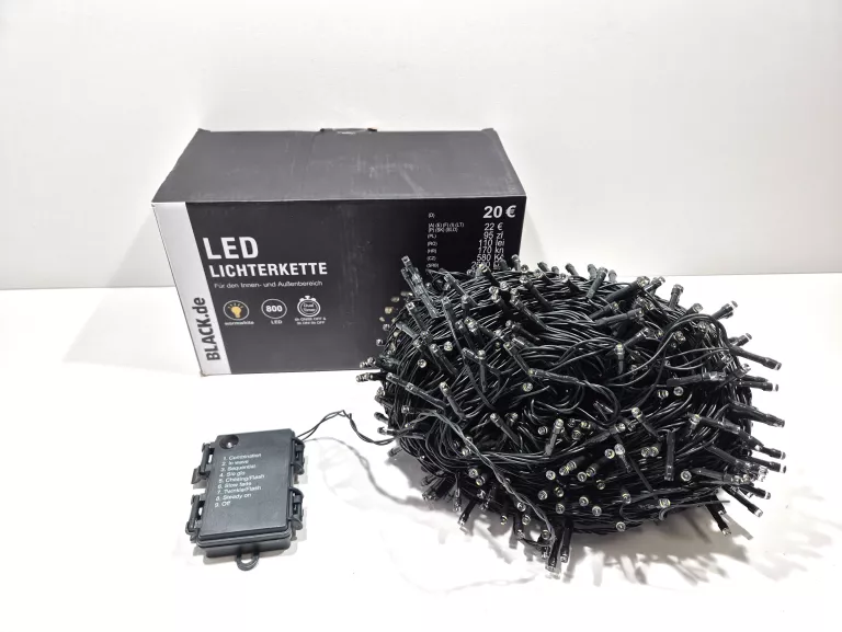 LAMPKI ŚWIĄTECZNE NA BATERIE 800 LED