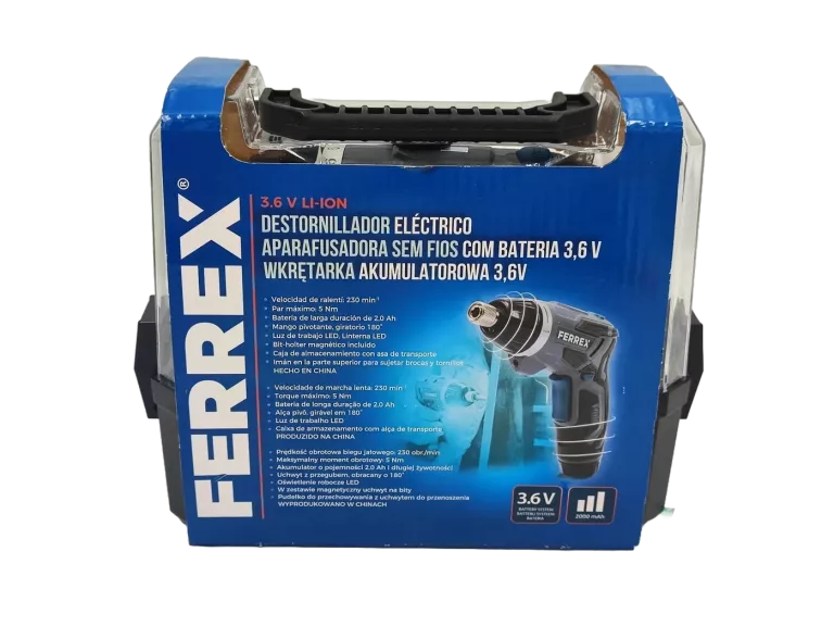 WKRĘTARKA AKUMULATOROWA 3,6V FERREX